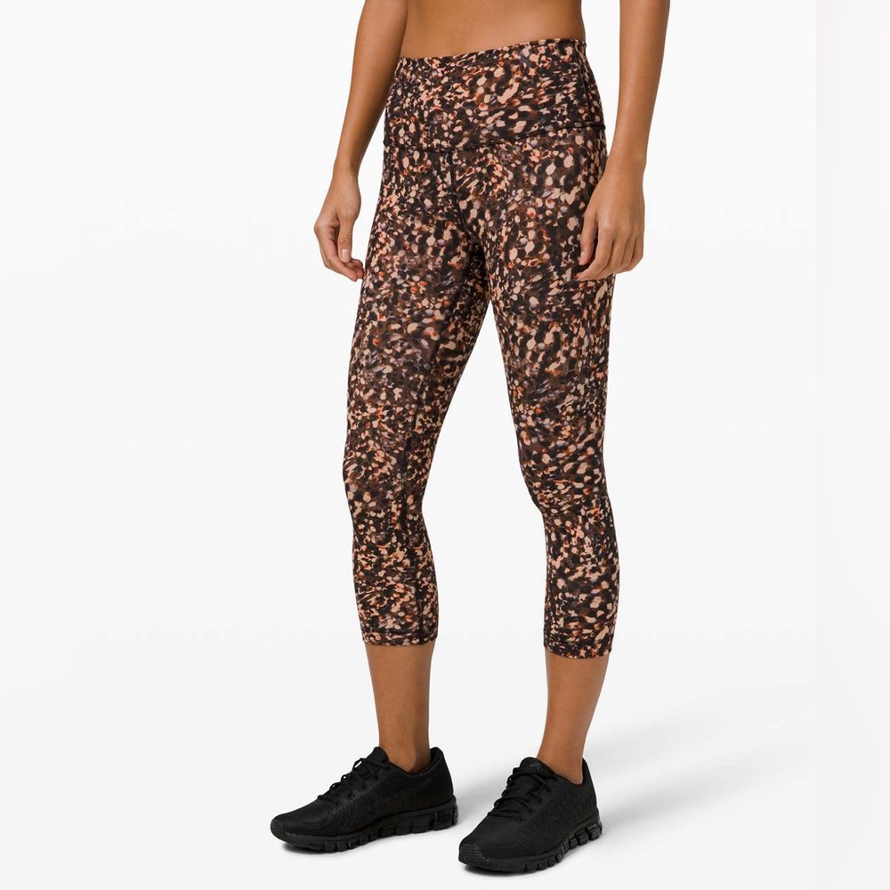 Lululemon Wunder Train High-Rise Crop 21" - Motion Flux Multi Capri Leggings